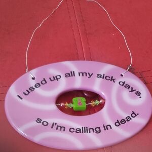 Cute Coloful FunnyNew Ceramic Wall Hanging for work or home office...great gift